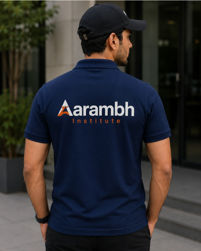 Sample branded polo with back logo print